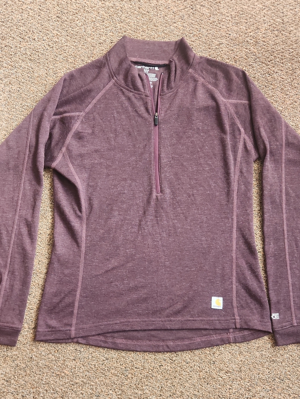 Carhartt Women's Plum Half-Zip Small